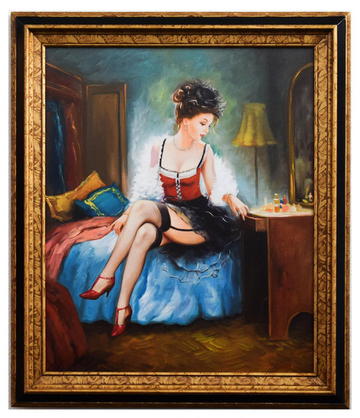 Taras Sidan- Original Giclee on Canvas "Mademoiselle"