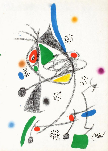 Joan Miro- Lithograph "Maravillas con variaciones acrosticas 04"