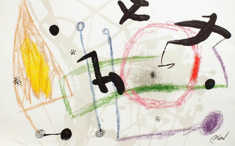 Joan Miro- Lithograph "Maravillas con variaciones acrosticas 05"