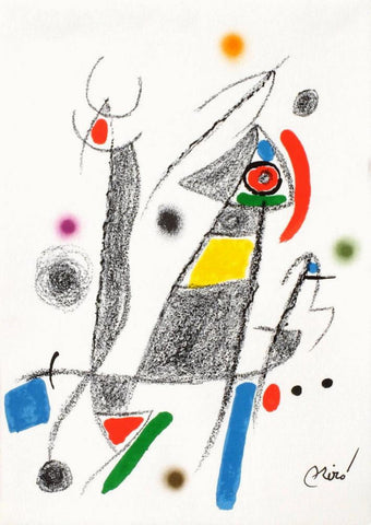Joan Miro- Lithograph "Maravillas con variaciones acrosticas 06"