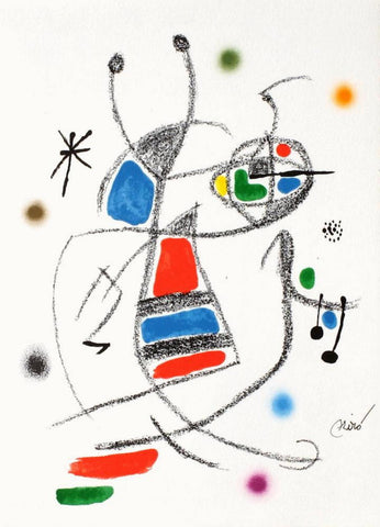 Joan Miro- Lithograph "Maravillas con variaciones acrosticas 08"