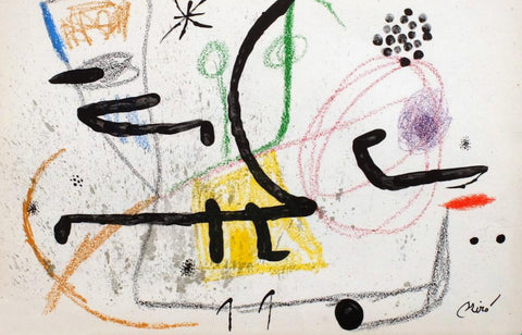 Joan Miro- Lithograph "Maravillas con variaciones acrosticas 09"