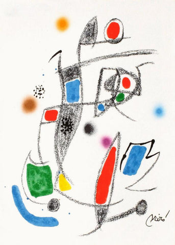 Joan Miro- Lithograph "Maravillas con variaciones acrosticas 10"