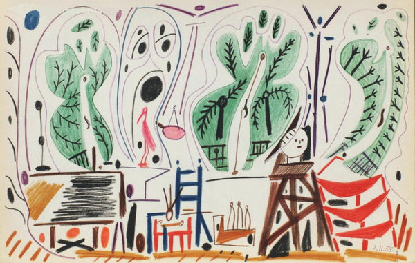Pablo Picasso- Lithograph "Carnet de Californie 27"