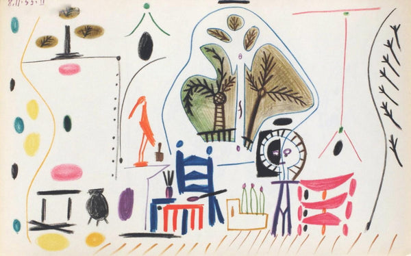 Pablo Picasso- Lithograph "Carnet de Californie 28"
