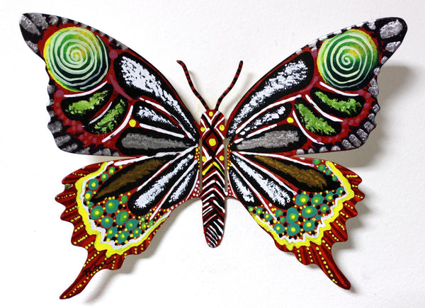 Patricia Govezensky- Original Painting on Cutout Steel "Butterfly CCXXXI"