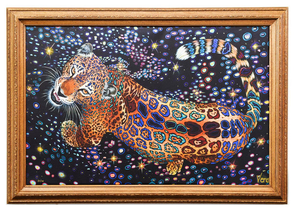 Vera V. Goncharenko- Original Giclee on Canvas "Strong Tiger"