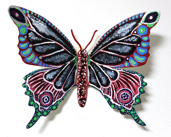 Patricia Govezensky- Original Painting on Cutout Steel "Butterfly CCXXXVIII"