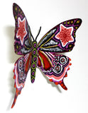 Patricia Govezensky- Original Painting on Cutout Steel "Butterfly CCXLI"