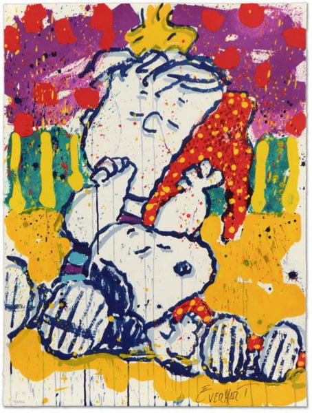 Tom Everhart- Hand Pulled Original Lithograph "Who Placed the Wake Up Call"