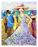 Patricia Govezensky- Original Acrylic on Canvas "Beach Party"