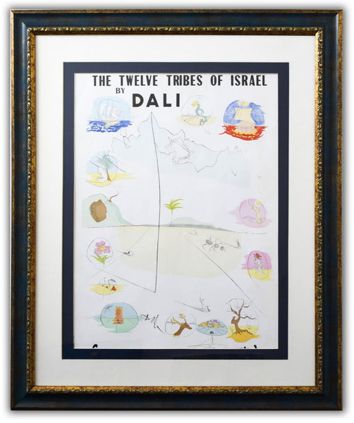 Salvador Dali- Lithographic Poster "Twelve Tribes of Israel 1972"