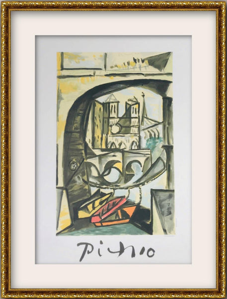 Pablo Picasso- Lithograph on Arches Paper "Notre Dame"