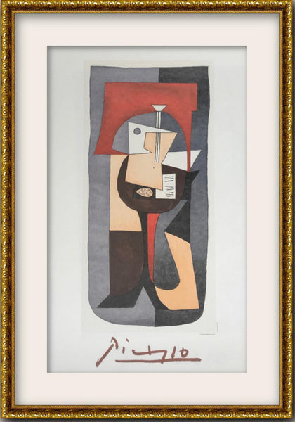 Pablo Picasso- Lithograph on Arches Paper "Guitare et Partition"