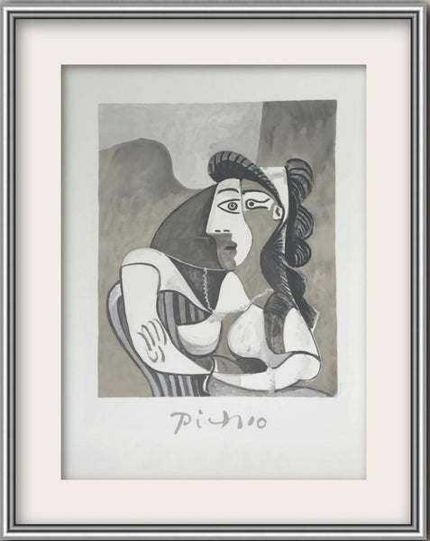 Pablo Picasso- Lithograph on Arches Paper "Femme Accoudee au Fauteuil"