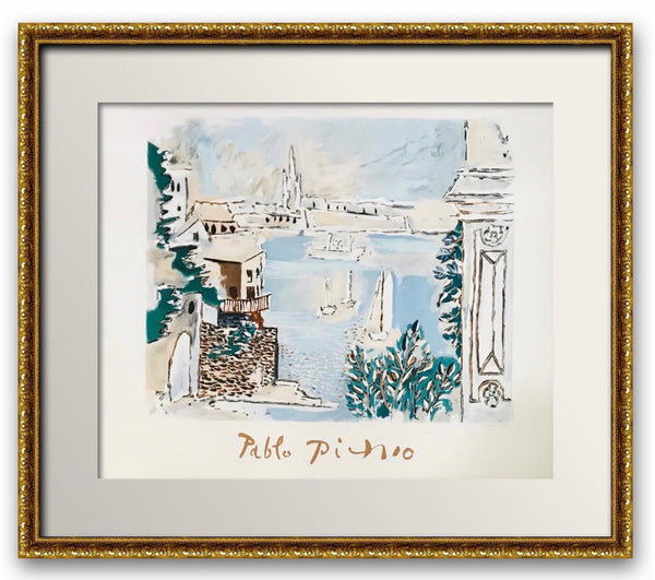Pablo Picasso- Lithograph on Arches Paper "Paysage de Dinard"