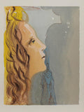Salvador Dali- Original Color Woodcut on B.F.K. Rives Paper "Paradise 8"