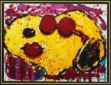 Tom Everhart- Hand Pulled Original Lithograph "Very Cool Dog Lips In Brentwood"