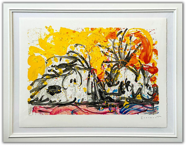 Tom Everhart- Hand Pulled Original Lithograph "Blow Dry"