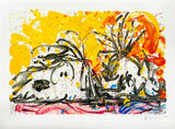 Tom Everhart- Hand Pulled Original Lithograph "Blow Dry"