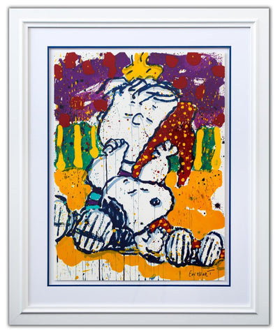 Tom Everhart- Hand Pulled Original Lithograph "Who Placed that Wake Up Call"
