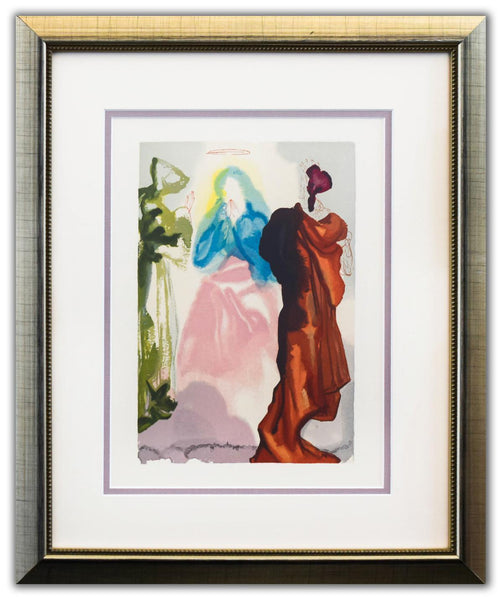 Salvador Dali- Original Color Woodcut on B.F.K. Rives Paper "Paradise 33"