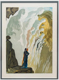 Salvador Dali- Original Color Woodcut on B.F.K. Rives Paper "Purgatory 12"