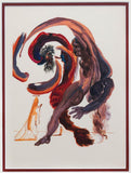 Salvador Dali- Original Color Woodcut on B.F.K. Rives Paper "Purgatory 18"