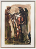 Salvador Dali- Original Color Woodcut on B.F.K. Rives Paper "Purgatory 11"