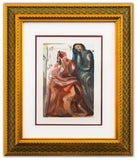 Salvador Dali- Original Color Woodcut on B.F.K. Rives Paper "Purgatory 31"