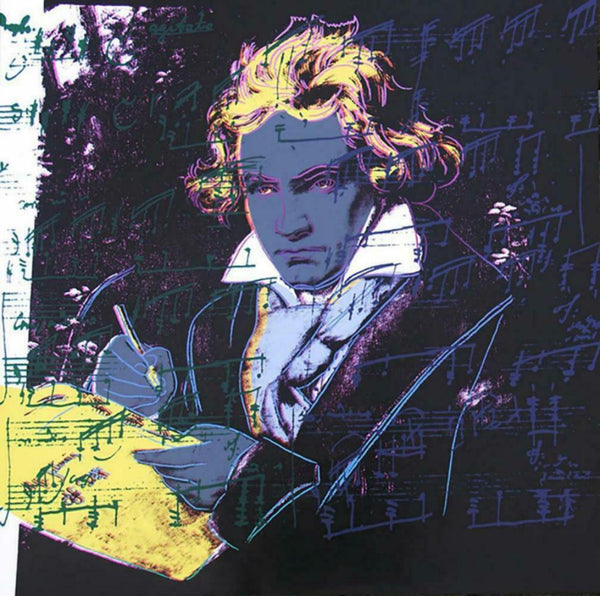 Andy Warhol- Screenprint in colors "Beethoven 393, 1987"