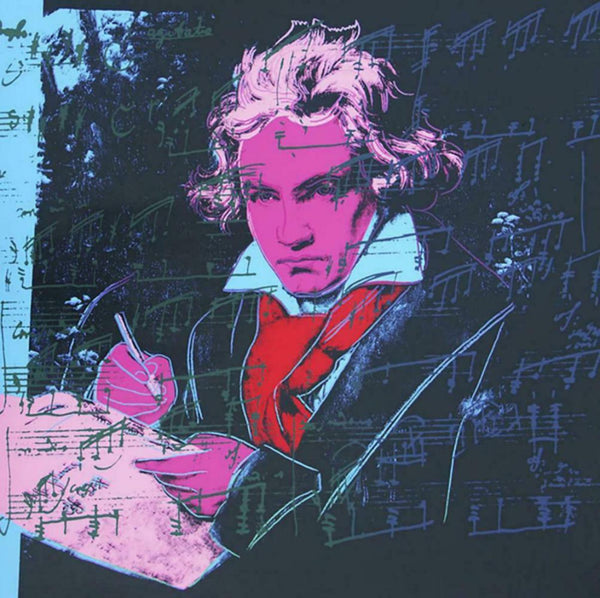 Andy Warhol- Screenprint in colors "Beethoven 392, 1987"