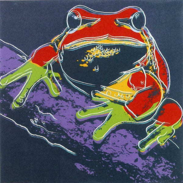 Andy Warhol- Screenprint in colors "Pine Barrens Tree Frog"
