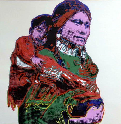 Andy Warhol- Screenprint in colors "Mother and Child"