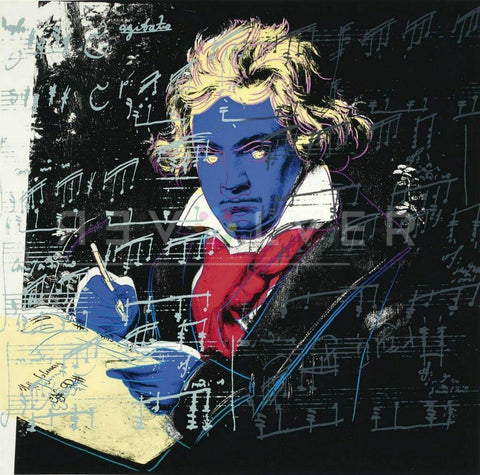 Andy Warhol- Screenprint in colors ""Beethoven 390" 1987"