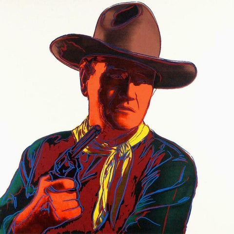 Andy Warhol- Screenprint in colors "John Wayne, 1986"