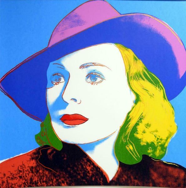 Andy Warhol- Screenprint in colors "INGRID BERGMAN With Hat, 315"