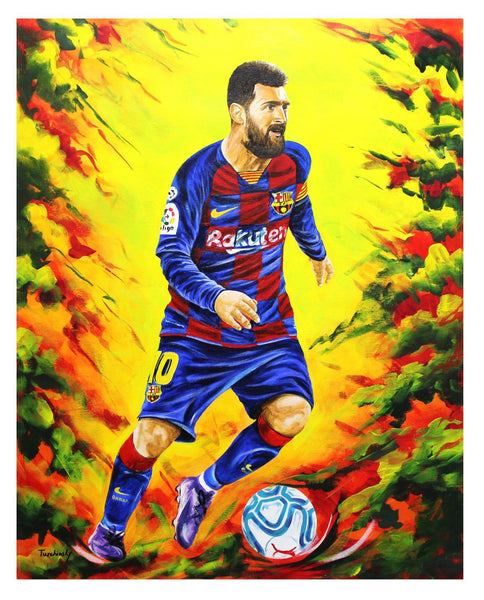 Dimitry Turchinsky- Original Oil on Canvas "Lionel Messi"