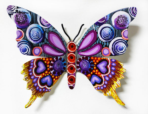 Patricia Govezensky- Original Painting on Cutout Steel "Butterfly CCLXXVII"
