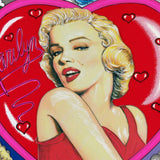 Charles Fazzino- 3D Construction Silkscreen Serigraph on paper with giclee elements "LOVE AND KISSES, MARILYN"