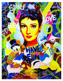 Nastya Rovenskaya- Original Oil on Canvas "Have Fun with Audrey Hepburn"