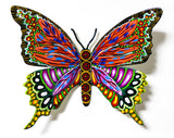 Patricia Govezensky- Original Painting on Cutout Steel "Butterfly CCXLIX"