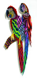 Patricia Govezensky- Original Painting on Laser Cut Steel "Two Parrots XXI"