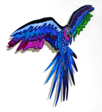 Patricia Govezensky- Original Painting on Laser Cut Steel "Macaw XXIII"