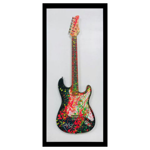 E.M. Zax- One-of-a-Kind hand painted electric guitar "Guitar"