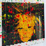 E.M. Zax- One-of-a-kind 3D polymorph mixed media on paper "Homage to Warhol"