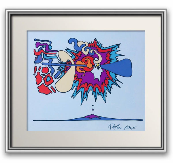Peter Max- Original Vintage hand pulled Serigraph on paper  "Untitled"