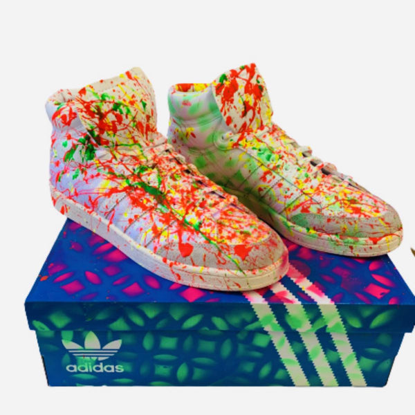 E.M. Zax- Hand painted Adidas Shoes "Painted Shoes"