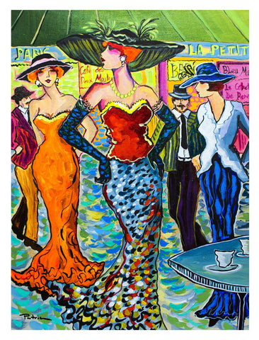 Patricia Govezensky- Original Acrylic on Canvas "Dance Bar"