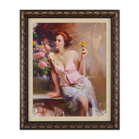 Pino (1939-2010)- Hand Embellished Giclee on Canvas "Sweet Scent"